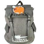 Maleta Lona-cuerina Gris Pochita Chainsaw Man