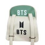 Maleta Cuerina Logo Bts Verde