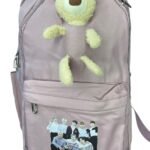 Maleta Con Osito Diseño Stray Kids Rosa Oscuro