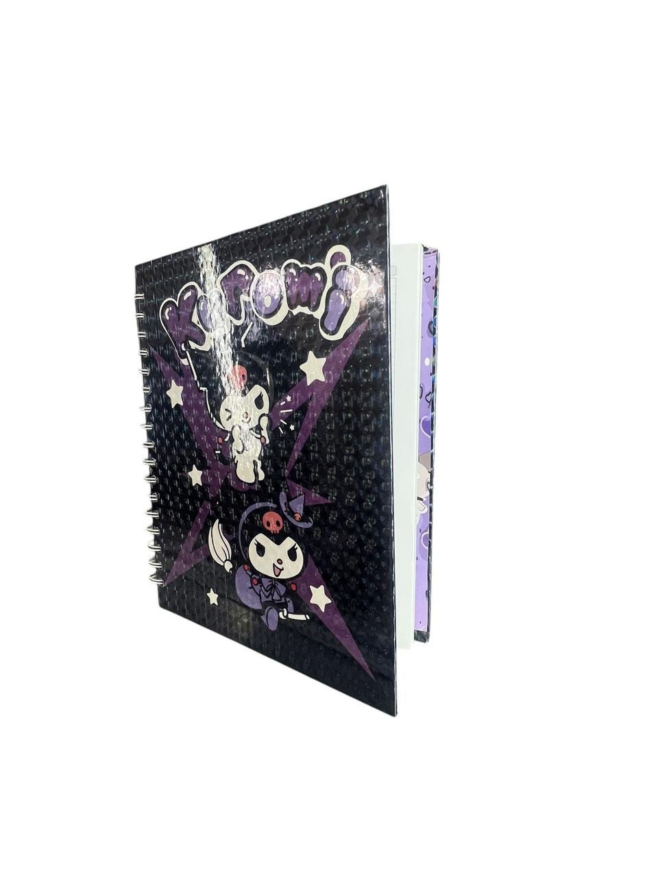 Cuaderno Argollado Negro Kuromi Sanrio
