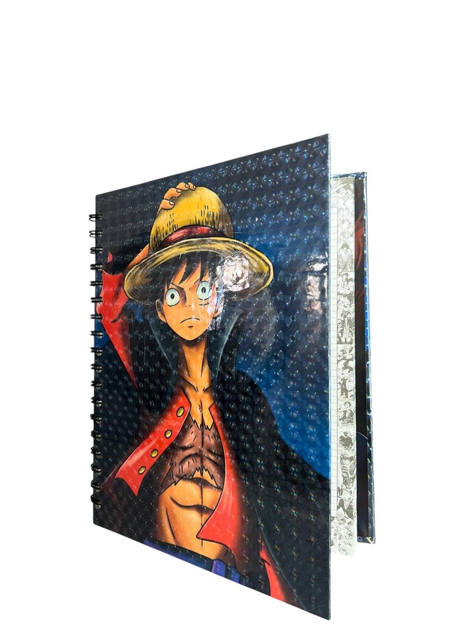 Cuaderno Argollado Luffy Cogiendo Sombrero One Piece