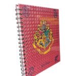 Cuadernos Argollados Hogwarts Rojo Harry Potter