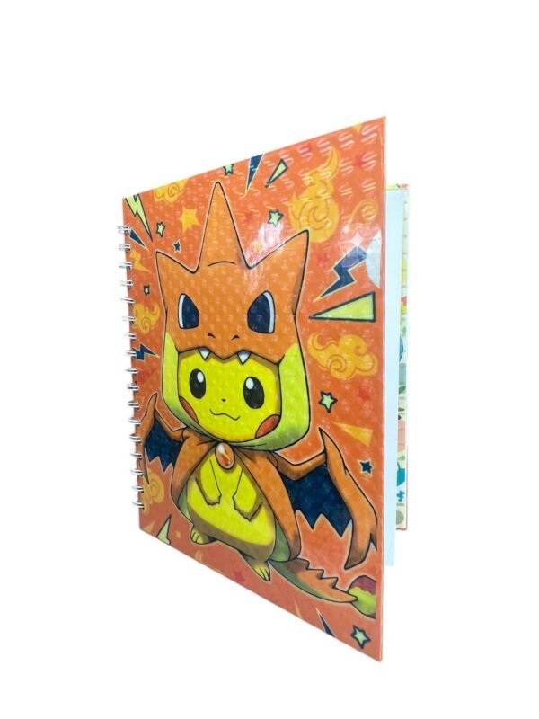 Cuaderno Argollado  Pikachu Disfrazado Charmander Pokémon