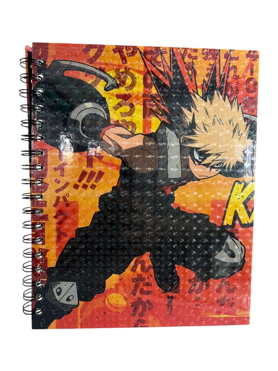 Cuaderno Argollado Bakugo Pose Pelea My Hero Academy