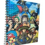 Cuaderno Argollado Personajes En Barco One Piece
