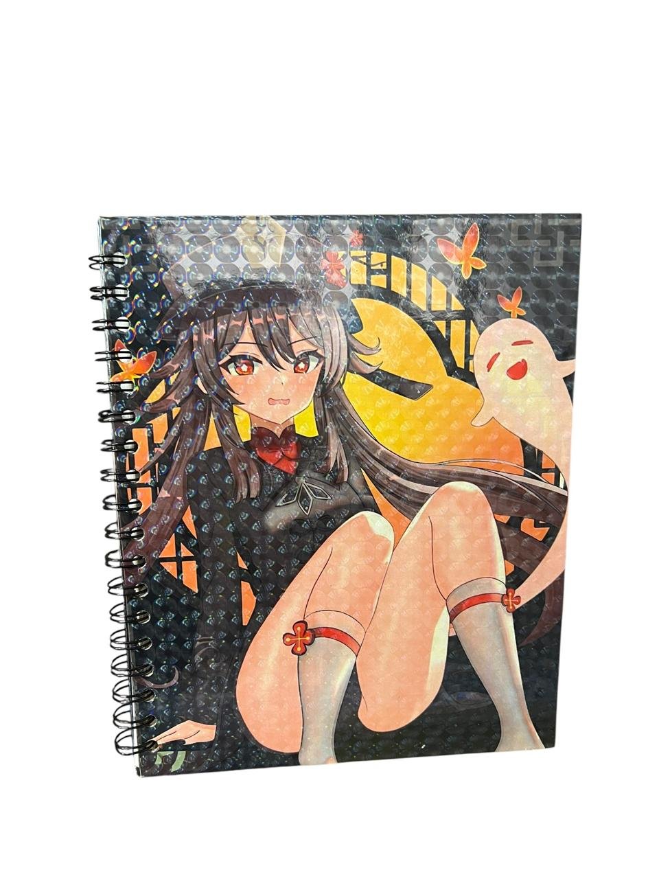 Cuaderno Argollado Una Materia Hu Tao Sentada Genshin Impact - Imagen 5