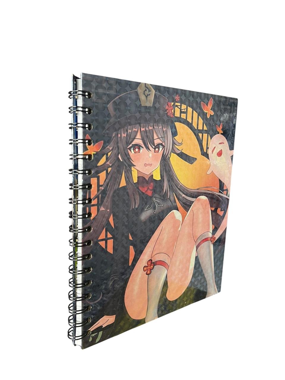 Cuaderno Argollado Una Materia Hu Tao Sentada Genshin Impact