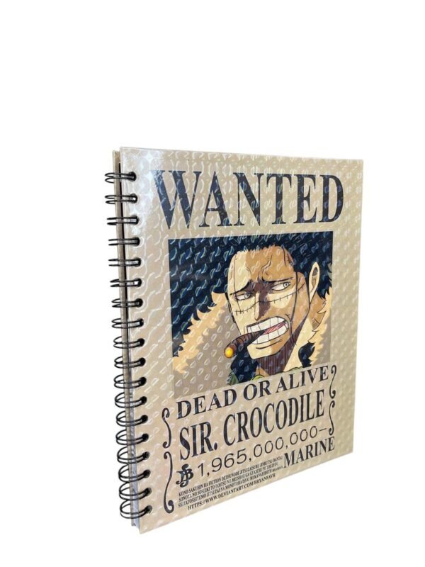 Cuadernos Argollados Wanted Crocodile One Piece