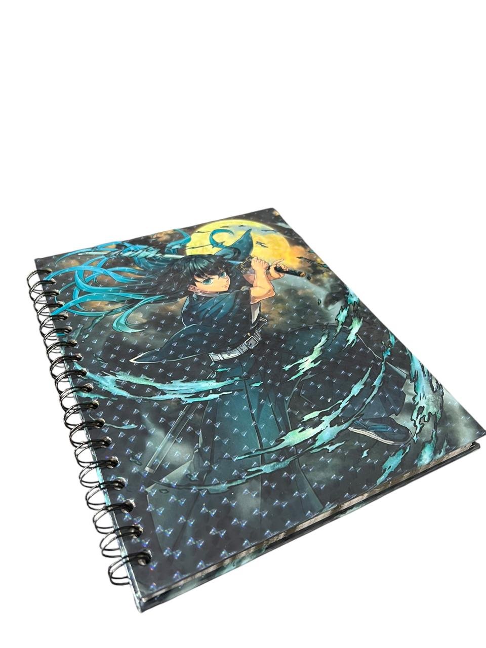 Cuaderno Argollado Una Materia Tokito Luna Demon Slayer - Imagen 6