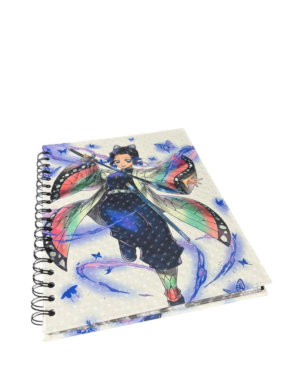 Cuaderno Argollado Una Materia Shinobu Mariposas Demon Slayer - Imagen 5