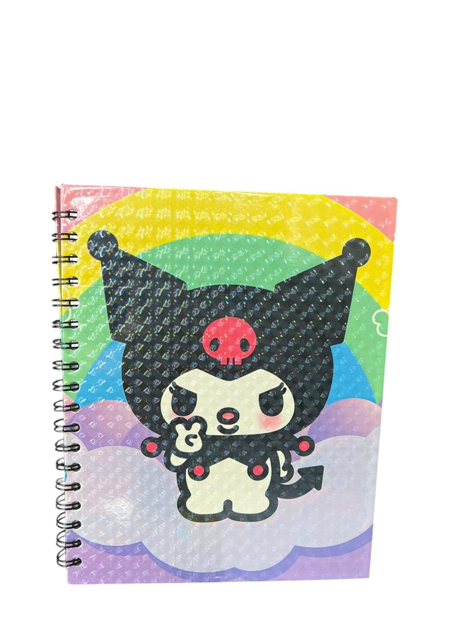Cuaderno Argollado Una Materia Kuromi Arcoíris Sanrio