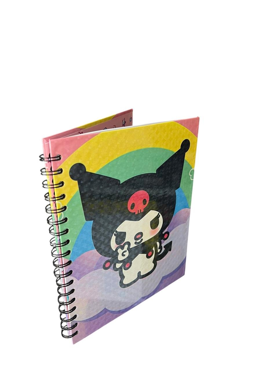 Cuaderno Argollado Una Materia Kuromi Arcoíris Sanrio - Imagen 2