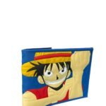 Billetera Goma 3D Luffy Azul One Piece