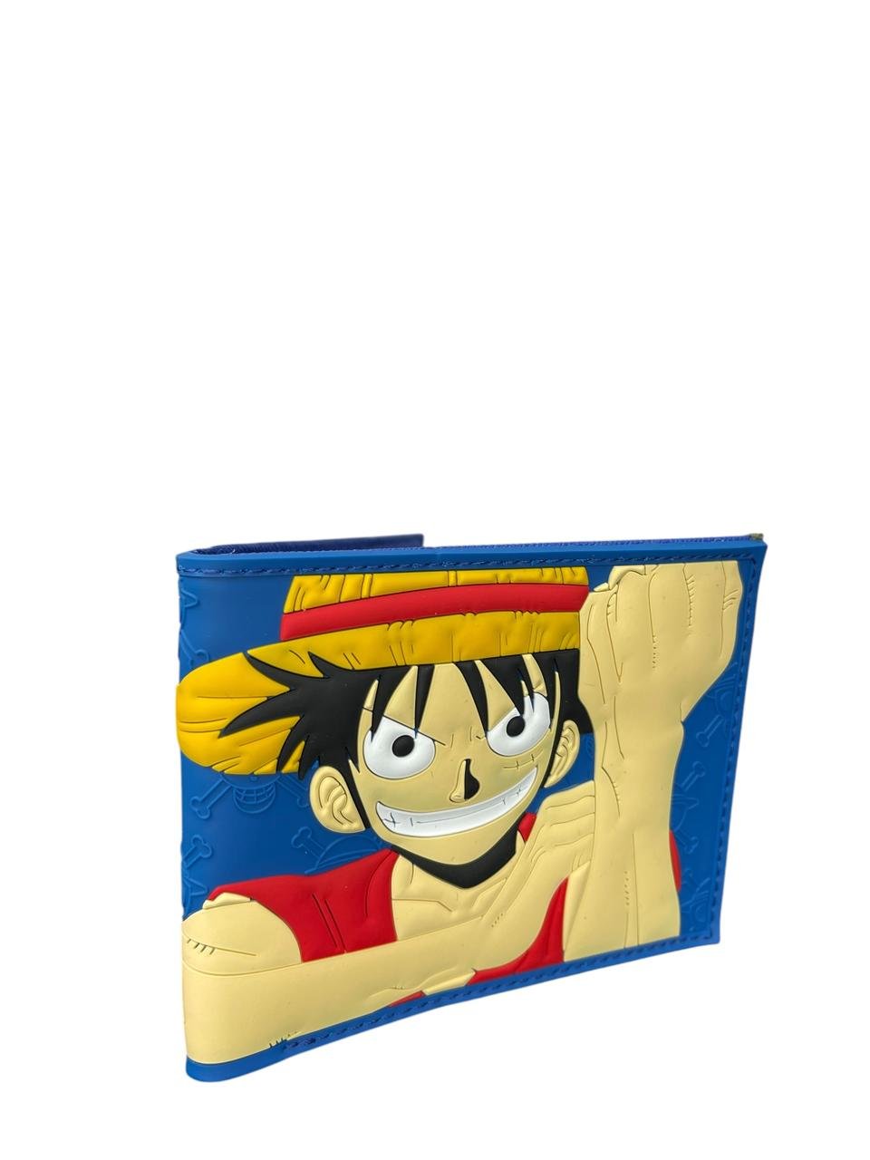 Billetera Goma 3D Luffy Azul One Piece