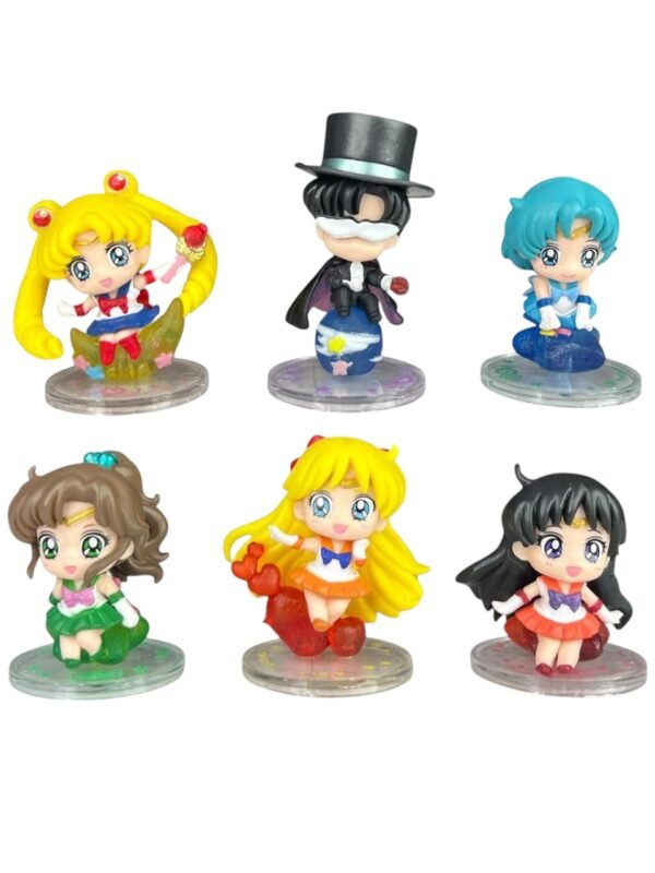 Mini Figuras Coleccionables Sailor Moon Sentadas 4cm