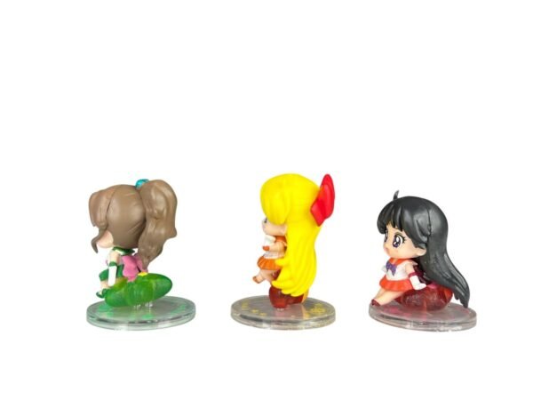 Mini Figuras Coleccionables Sailor Moon Sentadas 4cm - Imagen 3