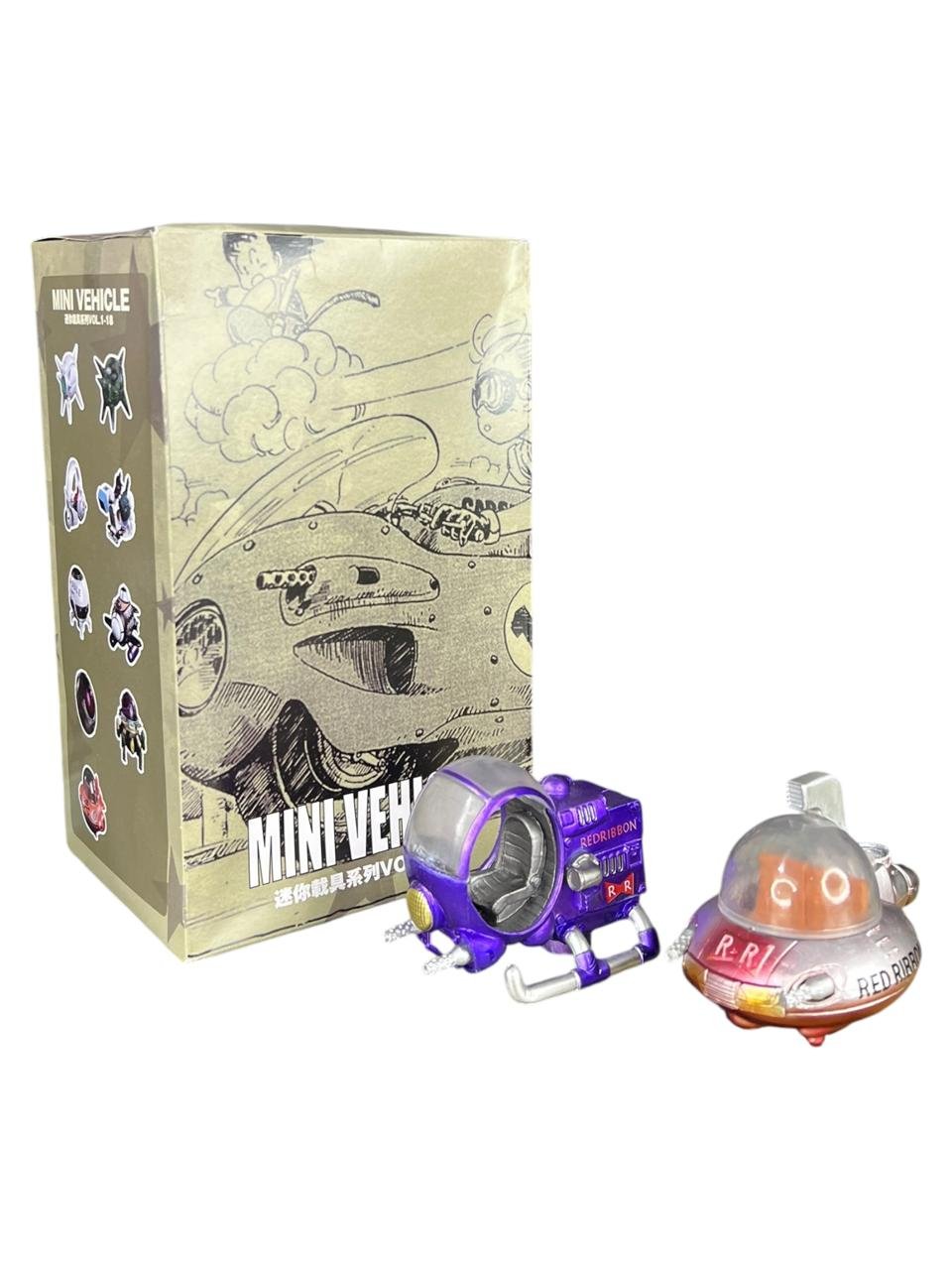 Figuras X2 Naves Redribbon Dragon Ball 6cm