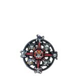 Pin Tipo Brújula Calavera One Piece 5 Cm