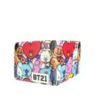 Billetera Cuero Sintético Animales Bts