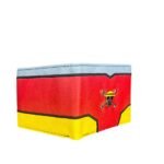 Billetera Cuero Sintético Logo Metal Multicolor One Piece