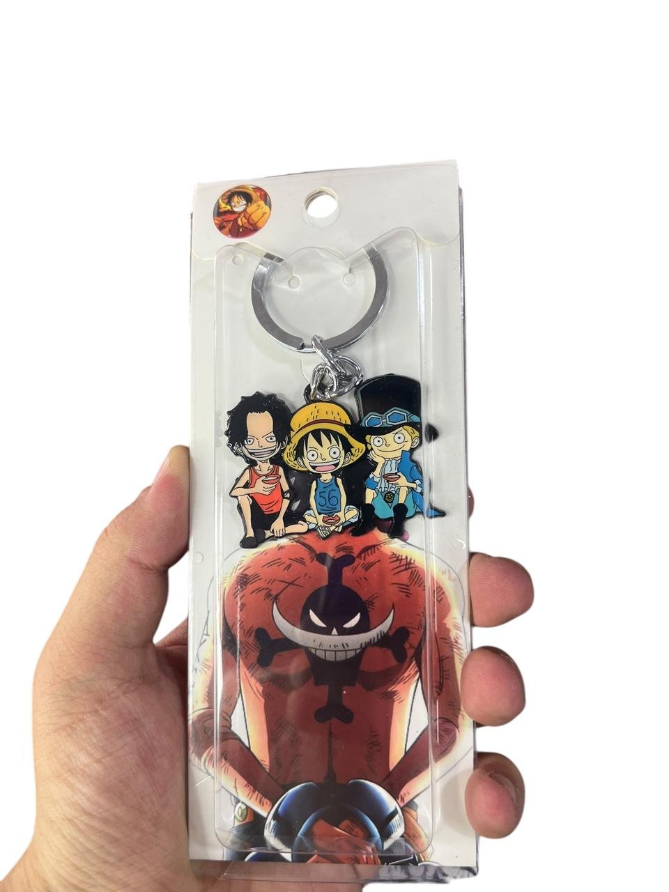 Llavero Acero Sabo - Luffy - Ace Sentados One Piece 10cm - Imagen 4