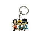 Llavero Acero Sabo - Luffy - Ace Sentados One Piece 10cm