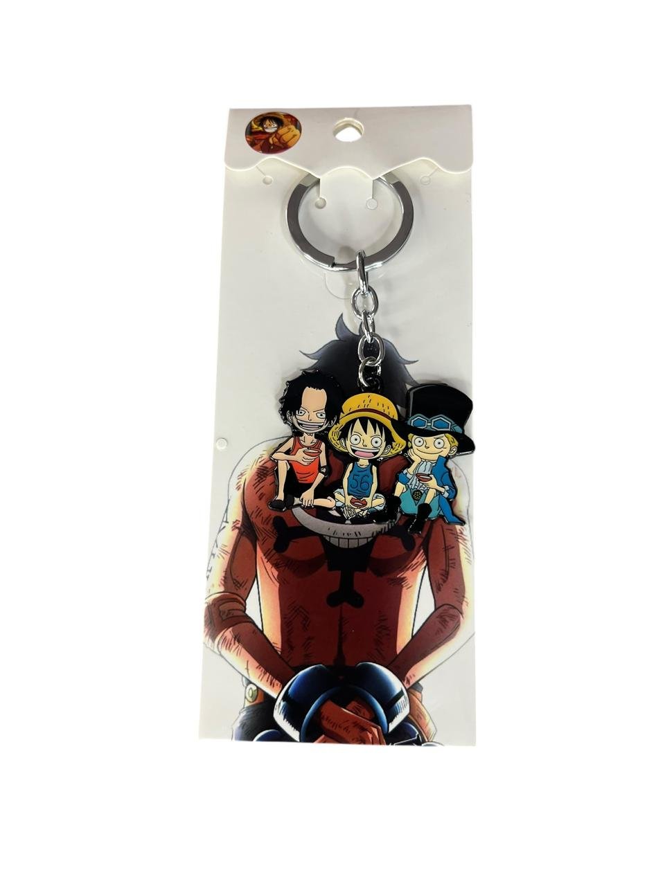 Llavero Acero Sabo - Luffy - Ace Sentados One Piece 10cm - Imagen 3