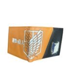 Billetera Cuerina Logo Metal Negro Shingeki Attack On Titan