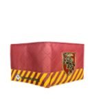Billetera Cuero Sintético Metal Gryffindor Rojo Harry Potter