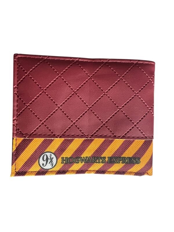 Billetera Cuero Sintético Metal Gryffindor Rojo Harry Potter - Imagen 2