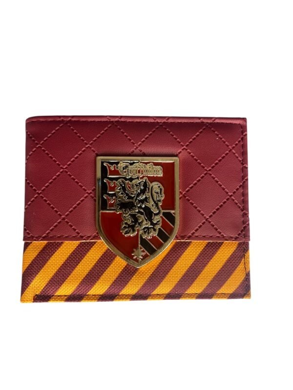 Billetera Cuero Sintético Metal Gryffindor Rojo Harry Potter - Imagen 3