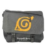 Maleta Morral De Hombro Aldea De La Hoja Gris Oscuro Naruto