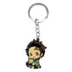 Llavero Metal Tanjiro Nezuko Niña 10cm Demon Slayer