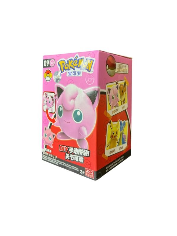Figura Armable Jigglypuff + Pokebola Pokemon 6 Cm - Imagen 3