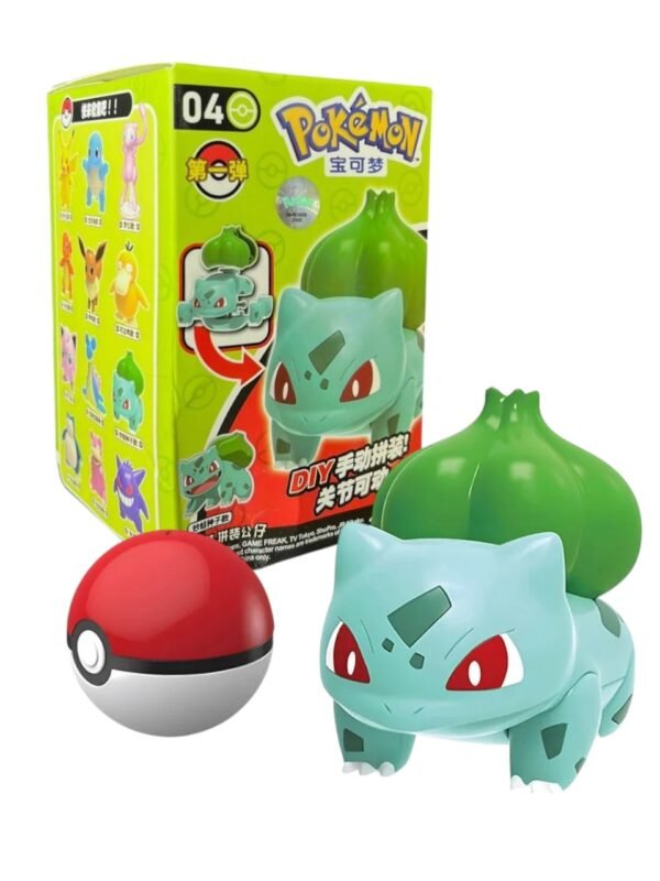 Figura Armable Bulbasaur + Pokebola Pokemon 6 Cm