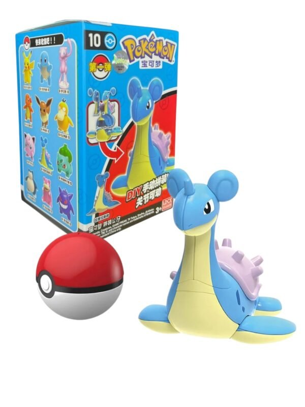 Figura Armable Lapras + Pokebola Pokemon 7 Cm