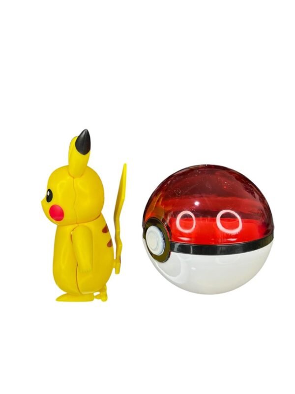 Figura Armable Pikachu + Pokebola Pokemon 8 Cm - Imagen 2