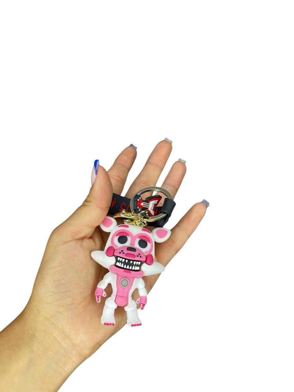 Llavero Goma 3d Funtime Foxy Five Nights At Freddys - Imagen 2