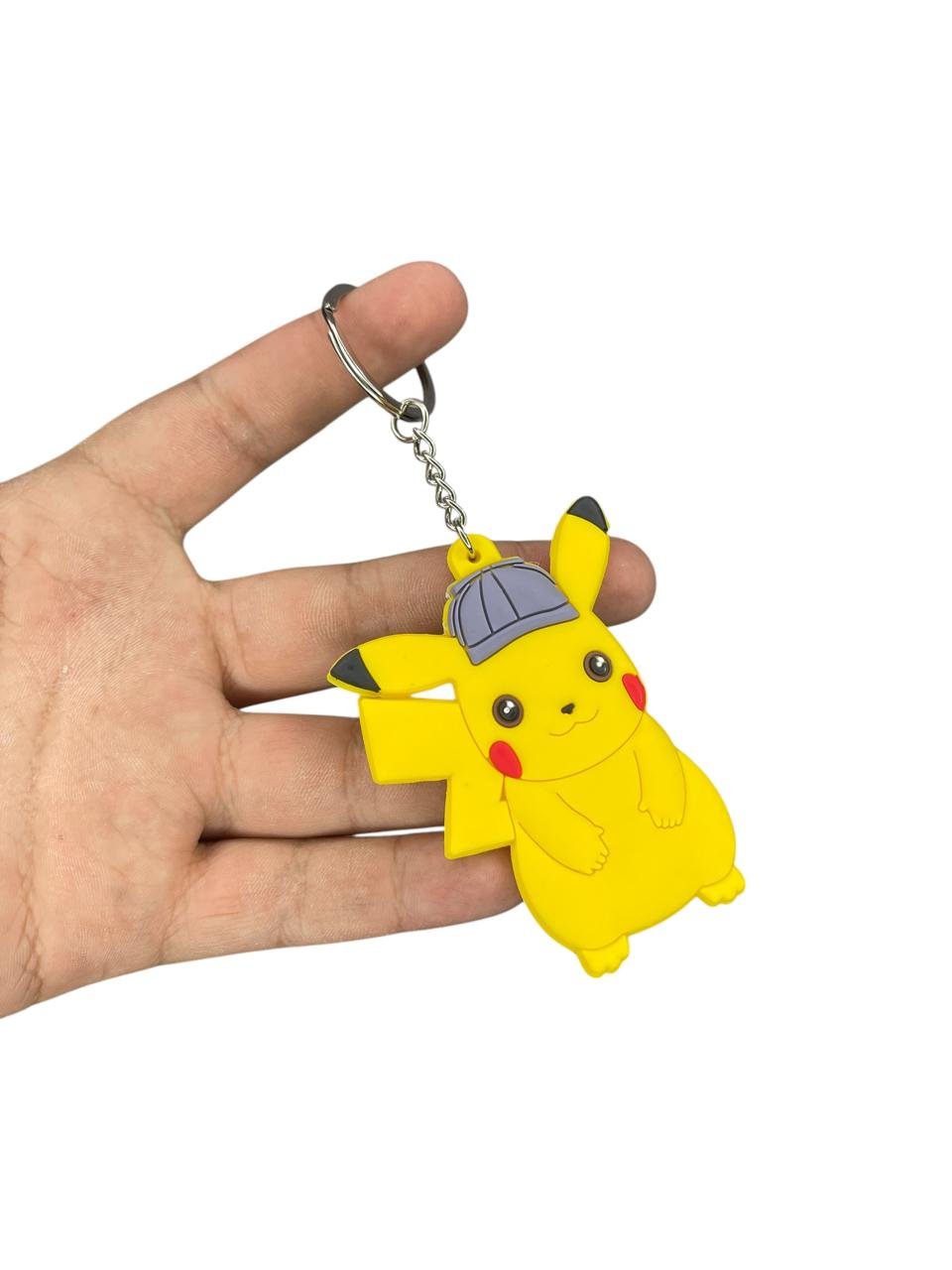 LLavero Goma Plano Pikachu Detective Pokemon - Imagen 3