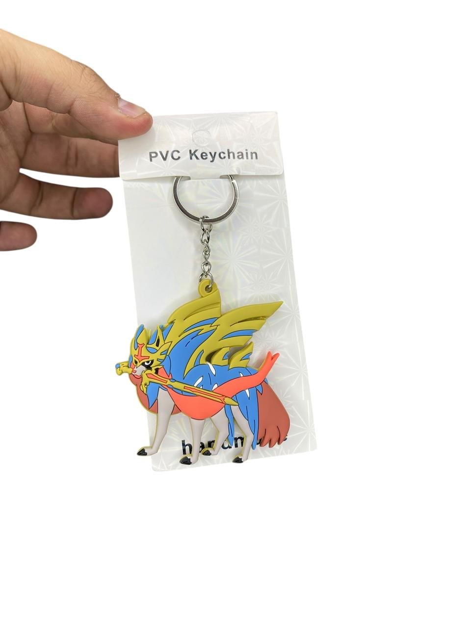 LLavero Goma Plano Zacian Pokemon