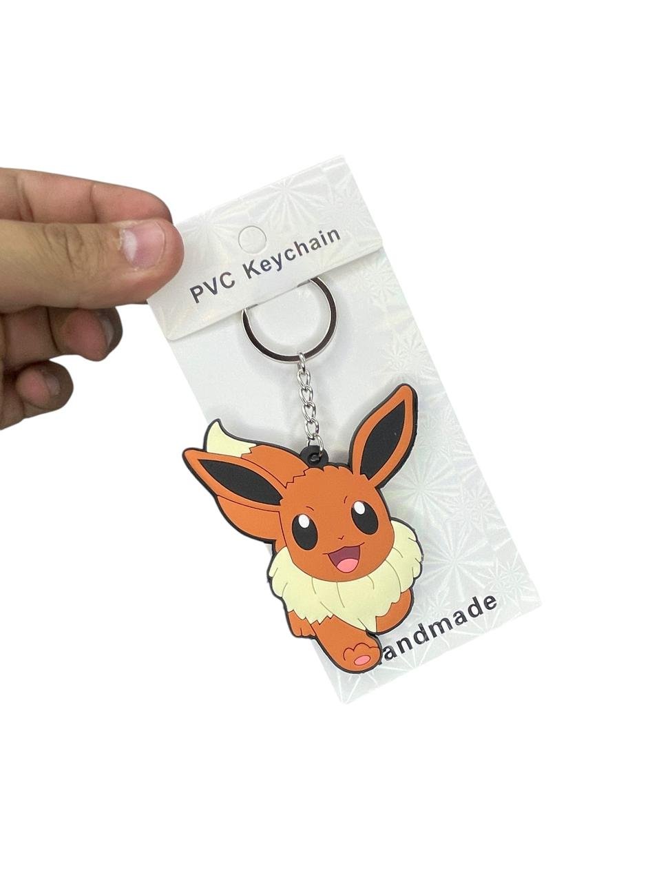 LLavero Goma Plano Eevee Pokemon