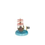 Minifigura Luffy Thousand Sunny Tapa Azul 5cm - One Piece