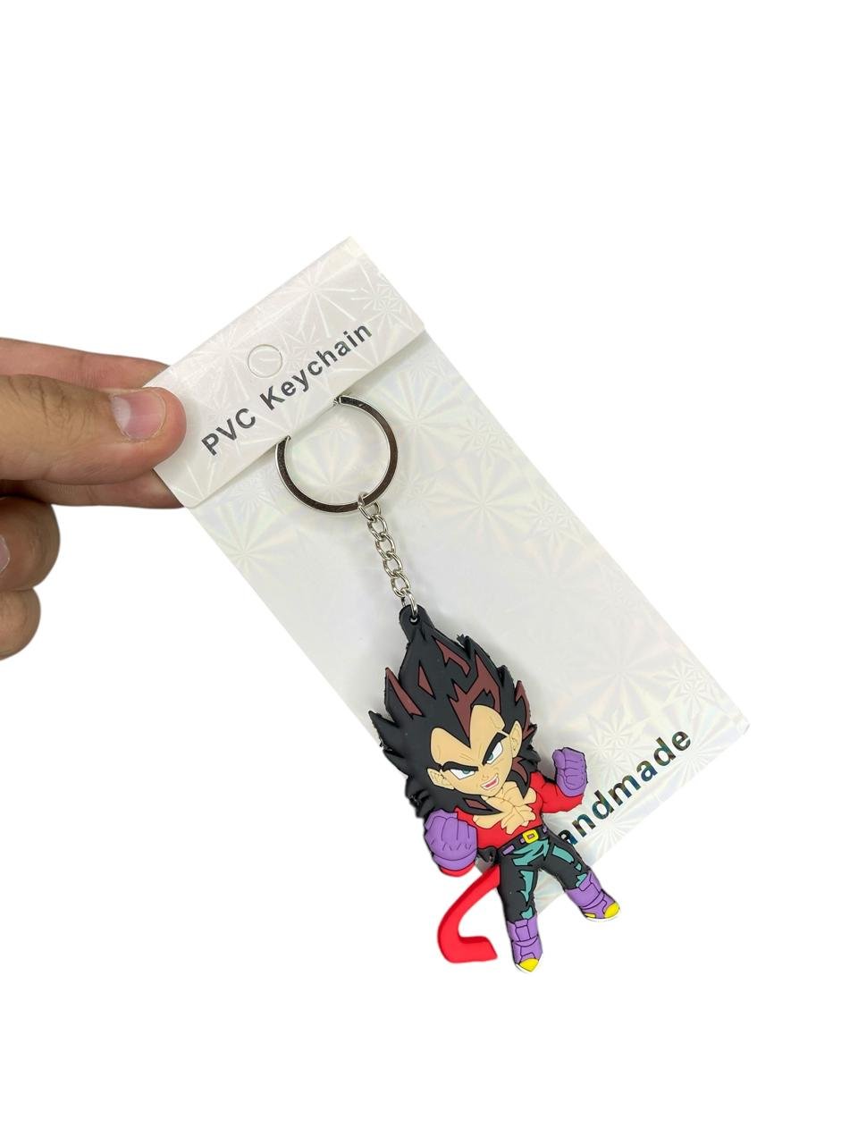 LLavero Goma Plano Vegeta Face 4 Dragon Ball