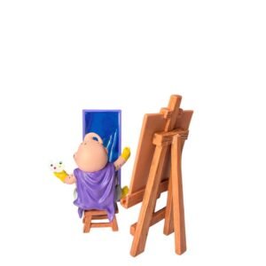Figura Majin Buu Pintando 11cm Dragon Ball Z - Imagen 4