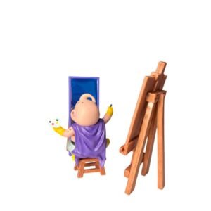Figura Majin Buu Pintando 11cm Dragon Ball Z - Imagen 6