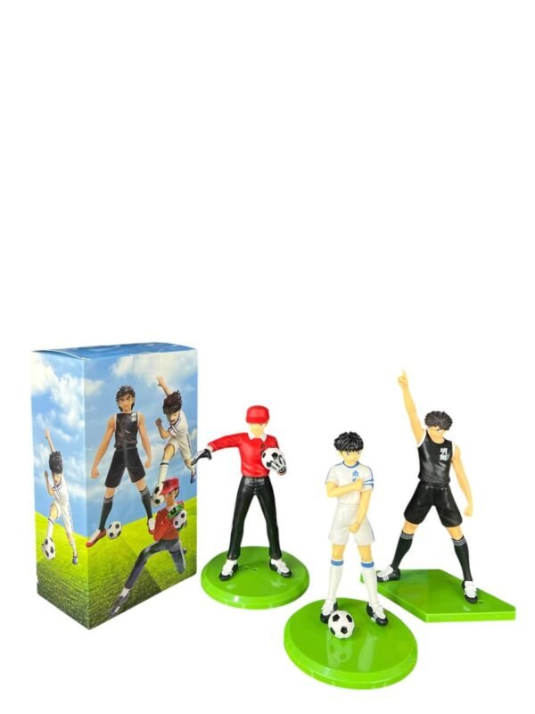 Figura Coleccion X3 Super Campeones Oliver Steve Benji 19cm