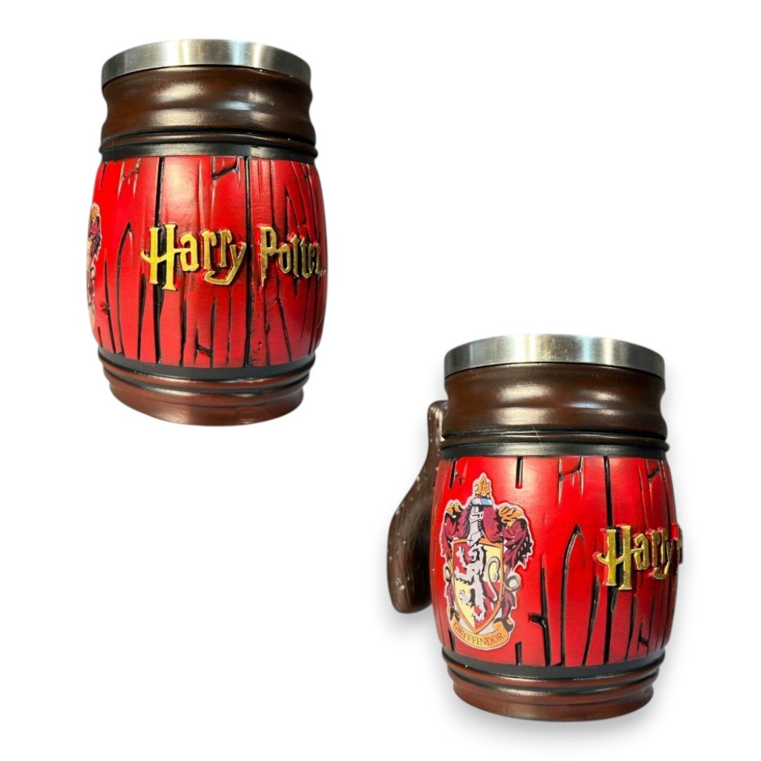 Mug Resina Barril Rojo Harry Potter 14cm