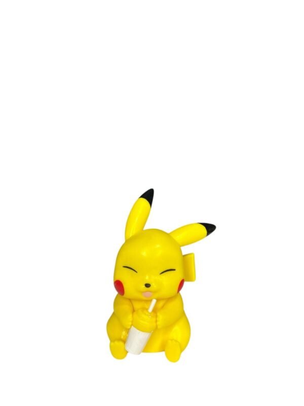 Figura Coleccionable Pikachu Tomando Malteada 9cm - Pokemon