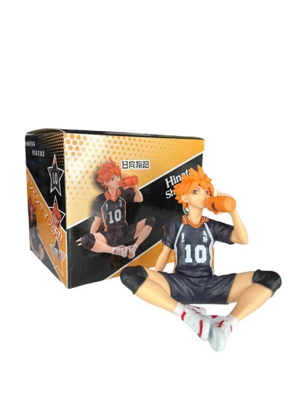 Figura Shoyo Hinata Sentado Tomando Agua 9cm Haikyu