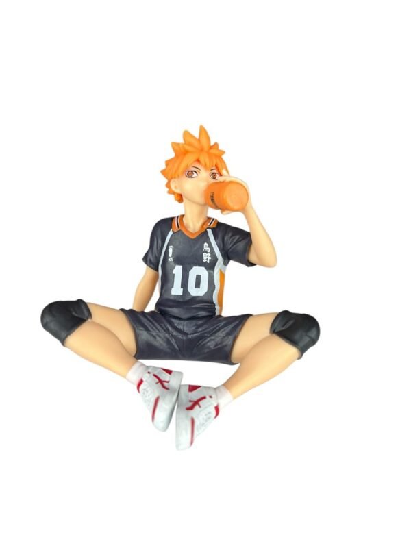 Figura Shoyo Hinata Sentado Tomando Agua 9cm Haikyu - Imagen 3